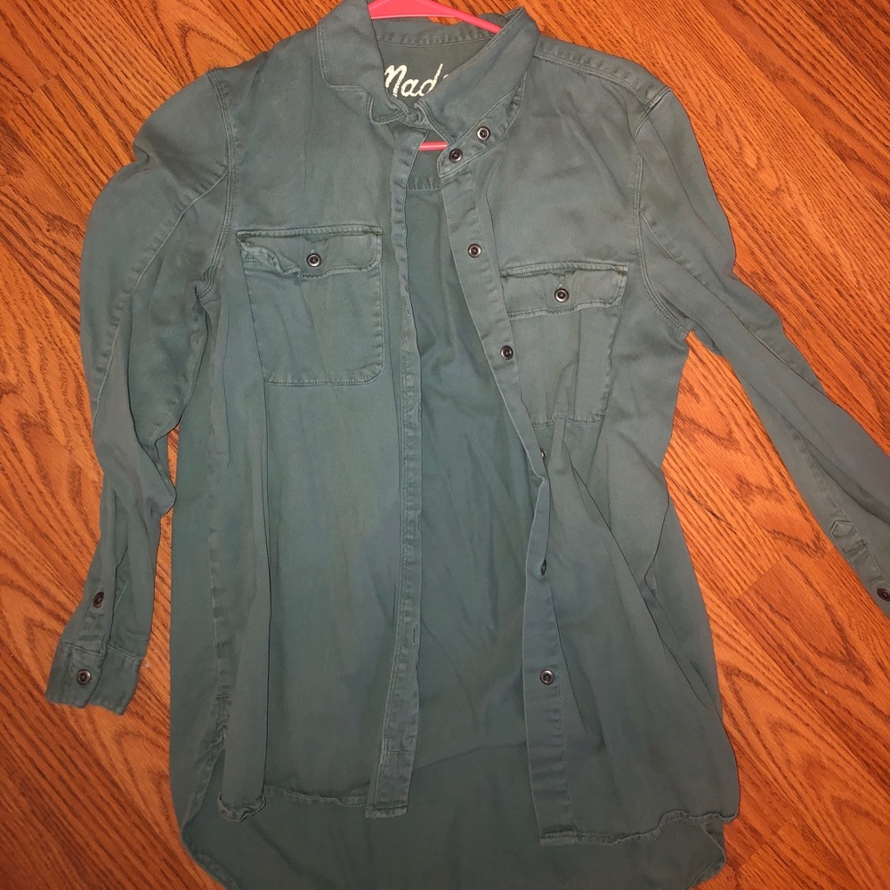 Madewell Green button up